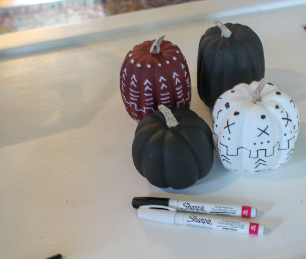 DIY Mudcloth Pumpkin