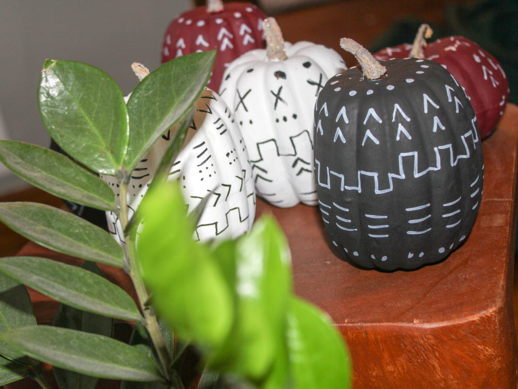 DIY Mudcloth Pumpkin