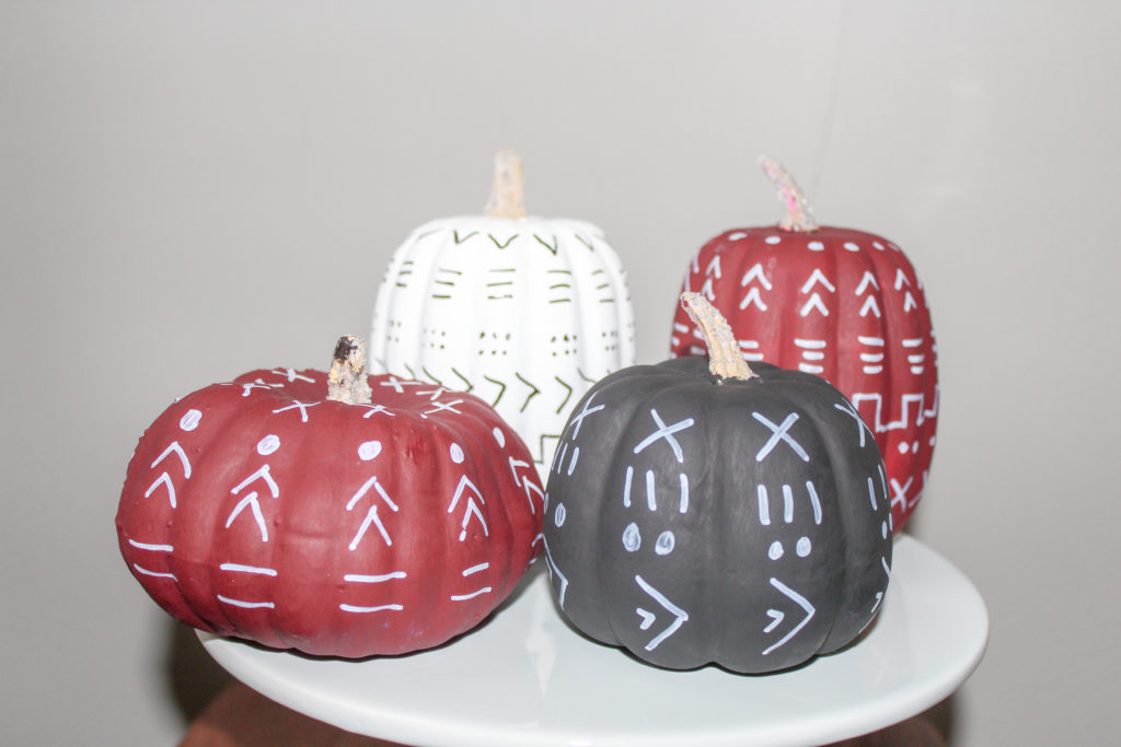 DIY Mudcloth Pumpkin