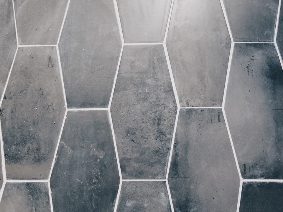 Grey Geometric Tile