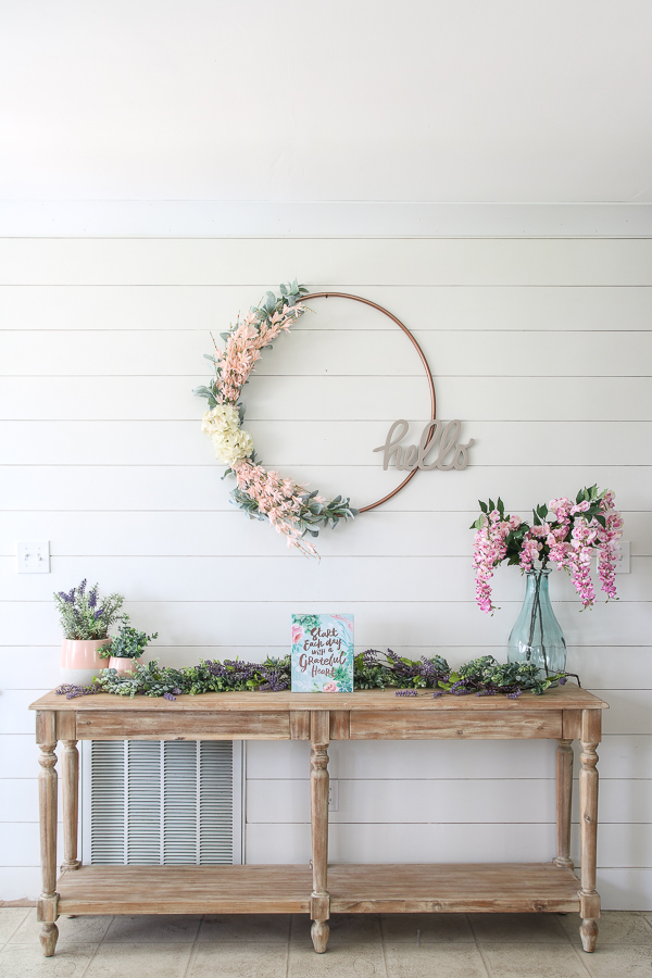 Upcycled Spring Wreath